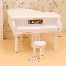 1/12 dollhouse accessories miniature grand piano model mini musical instrument