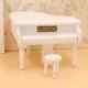 1/12 Dollhouse Miniature Grand Piano Model With Music Mini Instrument