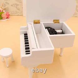 1/12 dollhouse miniature grand piano model with music mini instrument