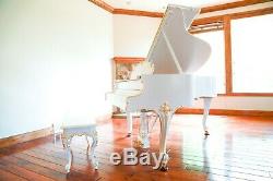 1926 Steinway White 23k Gold Grand Piano Masterpiece Model M
