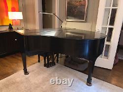 1939 Steinway Black Grand Piano, Model S with Piano Disc player