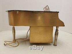 1940's Fada Model 182G Art Deco Brass Grand Piano Table Radio