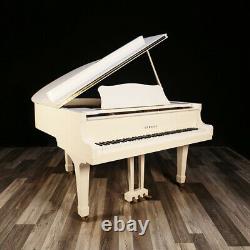 1989 White Yamaha Grand Piano, Model G1 5'3 Mint Condition