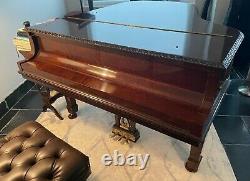 2001 Steinway Grand Piano Model L Crown Jewel Collection African Pommele