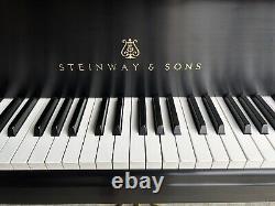 2001 Steinway & Sons Model M Grand Piano, Ebony, Pianodisc IQ Player System WithiPad