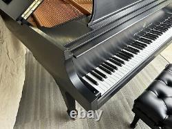 2001 Steinway & Sons Model M Grand Piano, Ebony, Pianodisc IQ Player System WithiPad