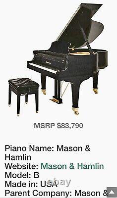 2020 Mason & Hamlin Grand Piano Model B 5'4