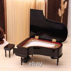 3XMiniature Grand Piano Model Kit Musical Instrument with Chair, for Home1343