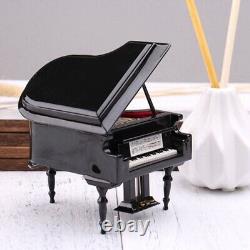 3XMiniature Grand Piano Model Kit Musical Instrument with Chair, for Home1343