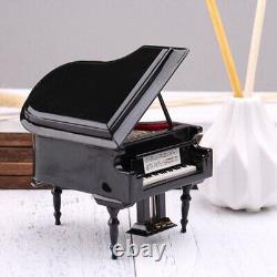 4XMiniature Grand Piano Model Kit Musical Instrument with Chair, for Home9003