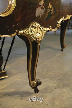 A 1904, Rococo Style, Steinway Model B grand piano with hand-painted scenes