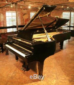 A 1955, Steinway Model D concert grand piano with a black case. Made in Hamburg