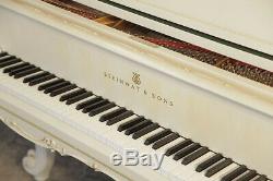 A 1979, Louis XV style, Steinway Model O grand piano. 3 year warranty
