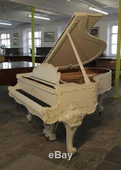 A 1979, Louis XV style, Steinway Model O grand piano with gilt detail