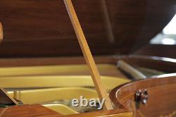 Adams style, Bechstein Model V grand piano with an inlaid, rosewood case