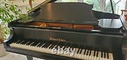 Approx. 1971 Black Mason & Hamlin Model A Grand Piano. Serial No. 74936