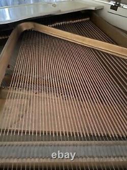 BEAUTIFUL USED MODEL S WHITE BABY GRAND PIANO, Capo D'Astro Bar, Incl Bench