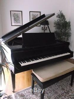 Baldwin Baby Grand Piano + Bench Model M Ebony 1967 One Owner