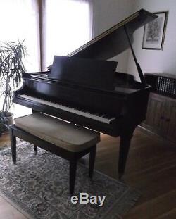 Baldwin Baby Grand Piano + Bench Model M Ebony 1967 One Owner