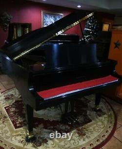 Beautiful Black Baldwin Grand Piano Model R with Player