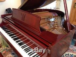 Beautiful Hepplewhite Cherry Steinway Baby Grand Piano, Model S