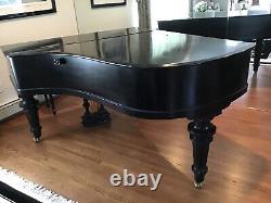 Bluthner Piano Model 6 Concert Grand Piano Ebony Satin 1917 Leipzig Germany