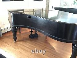 Bluthner Piano Model 6 Concert Grand Piano Ebony Satin 1917 Leipzig Germany