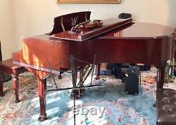 Brilliant Steinway New York Grand Piano Model S, Hepplewhite Cherry