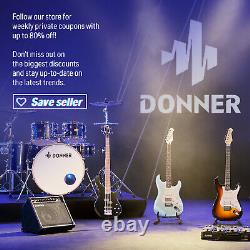 Donner DDP-100 Digital Piano Keyboard Wooden 88 Hammer Action Key + Pedal Stand/