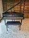 Ebony Satin Steinway & Sons Model M Grand Piano 5'7