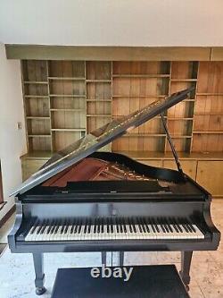 Ebony Satin Steinway & Sons Model M Grand Piano 5'7