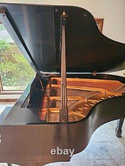 Ebony Satin Steinway & Sons Model M Grand Piano 5'7