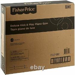 Fisher-Price Deluxe Kick'n Play Piano Gym, Green, Gender Neutral 2022 Model