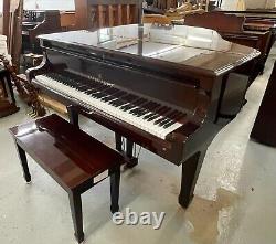 Gorgeous Young Chang Baby Grand Piano Mahogany High Gloss Model G-157 5' 2