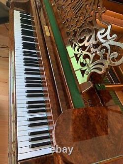 Grand Piano C. Bechstein, c1896, stunning burlwood finish, 7'8