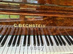 Grand Piano C. Bechstein, c1896, stunning burlwood finish, 7'8