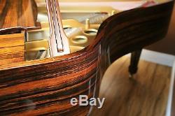 Hamburg Steinway grand piano in Makassar ebony polish model O