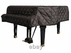 Kawai Black Quilted Grand Piano Cover with Side Slits for 5'10 Model RX2 & KG2