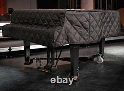 Kawai Black Quilted Grand Piano Cover with Side Slits for 5'10 Model RX2 & KG2