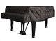 Kawai Black Quilted Piano Cover Model Rx1, Kg1e, Kg1a & Ge30 5'5 Side Slits