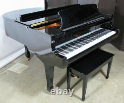 Knabe Baby Grand Piano Model KN-520 Gloss Black With Bench Exceptionally Clean