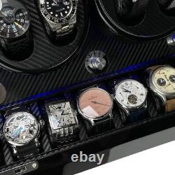 Luxury Display Automatic Watch Winder 8+12 model Grand Pluto-8+12 Star Wars LED