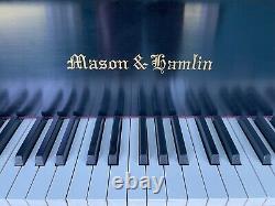 Mason & Hamlin Model A 5'8 Satin Ebony Black Grand Piano With Bench 1973 Great