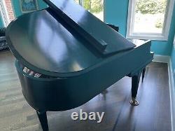 Mason & Hamlin Model A 5'8 Satin Ebony Black Grand Piano With Bench 1973 Great
