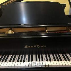 Mason & Hamlin Model A 5'8 Satin Ebony Grand Piano (with Bench, Warranty & More)