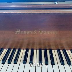 Mason & Hamlin Model A 5'8 Satin Walnut Grand Piano c1914 with Bench & Warranty