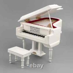 Mini musical instrument 1/12 miniature grand piano model with stool