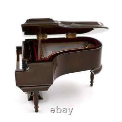 Mini musical instrument miniature grand piano model with stool1/12 1/8 1/10 1/14