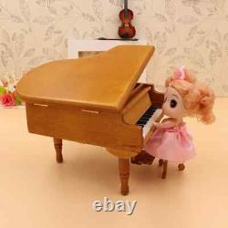 Miniature Grand Piano Model with Instruments for 1/12 Dollhouse Action Figure