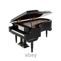 Miniature Grand Piano Model with Stool for 112 Dollhouse Action Figure 18 110